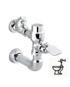 Fluxómetro de pedal expuesto para taza flux cromo 38 mm