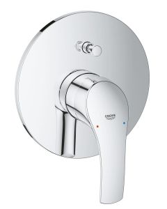 Monomando para Regadera y Tina Eurosmart sin Válvula con Desviador Cromado Grohe