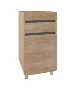 Gabinete Aluvia 45 x 45 cm Color Fresno con Lavabo y Monomando Bajo Tunez Corona