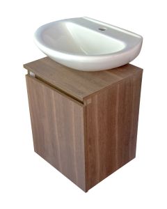 Gabinete Eco Color Milán con Lavabo Milano Color Blanco Corona