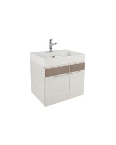 Gabinete Elipse Plus Color Niebla con Lavabo Elipse y Monomando Bajo Tunez Corona