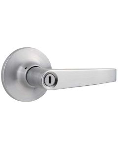 Cerradura Newport tipo manija para baño cromo satin