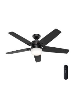 Ventilador de techo Cavera negro mate 52" wifi