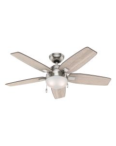 Ventilador de techo Antero con luz led niquel cepillado 46"