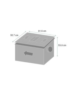 Interceptor de grasa 90 L/min y 36 KG