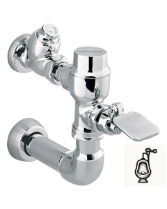 Fluxómetro de pedal expuesto para mingitorio cromo spud de 19 mm