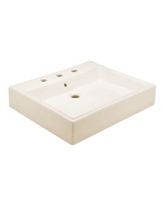 Lavabo Sobreponer 3p Con Rebosadero Lucerna M