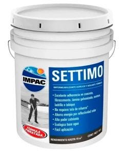 Impermeabilizante Fibratado Impac Settimo Blanco 19 L