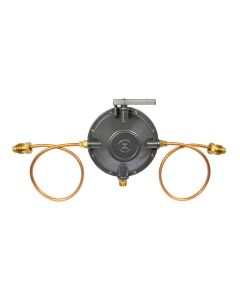 Regulador gas L.P. baja presión para 2 cilindros mod. REG201 PCC1