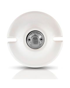 Portalámpara redondo de 102 mm con casquillo de aluminio
