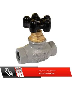 Válvula Globo para GAS 400 PSI 3/4" Hnpt T/Estándar IUSA