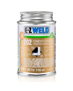 Cemento transparente para pvc c-40 modelo 202 de 120 ml