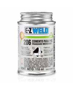 Cemento gris para PVC c-80 modelo 206 de 120 ml