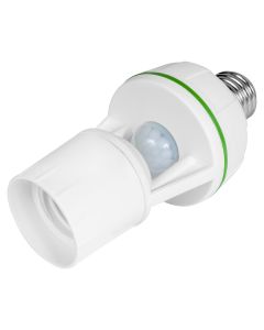 Portalámpara con sensor de movimiento 60 w iusa
