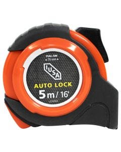 Flexómetro auto lock, anti impacto, usa, 5m