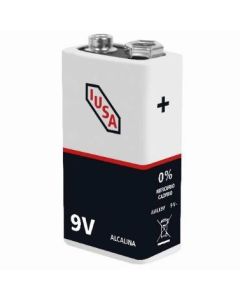 Pilas alcalinas tipo 9v IUSA 1 pieza