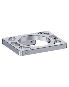 Portavaso Cepillero Metálico con Kit de Instalación, Cromo, Primo Esencial, IUSA
