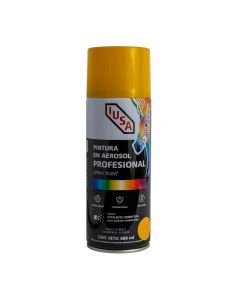 Pintura en aerosol profesional brillante, amarillo sol, IUSA