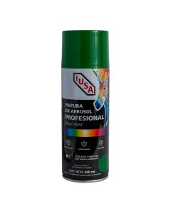Pintura en aerosol profesional brillante, verde hoja, IUSA