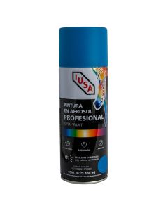 Pintura en aerosol profesional mate, azul, IUSA