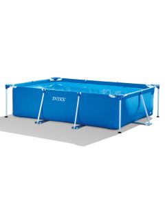 Alberca grande rectangular azul 75 cm armable