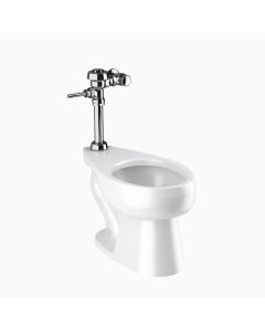 Kit Taza ADA con Fluxómetro Royal 111 WETS-2020.1001 4.8 L Cromo Sloan