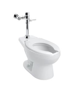 Kit Taza Nao con Fluxómetro de Manija 110-38-3.5 y Asiento AF-1 3.5 L Helvex