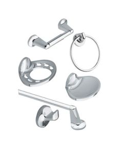 Juego de accesorios Aspen para baño cromo