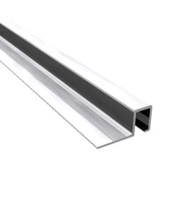Listelo aluminio plata 10 x 12 mm