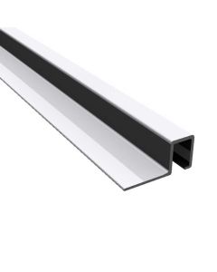 Listelo aluminio plata 10 x 12 mm
