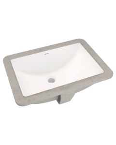 Lavabo Studio Rectangular de Bajocubierta 50 x 35 cm Blanco American Standard