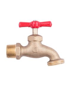 Llave de Compresión para Jardín 1/2" Latón sin Pulir Dica