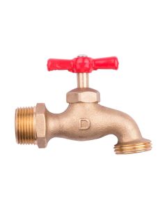 Llave de Compresión para Jardín 3/4" Latón sin Pulir Dica