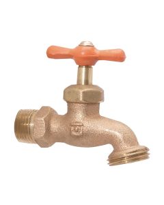 Llave de Nariz Compacta Roscable 1/2" Bronce sin Pulir Urrea