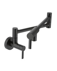 Llave Pot Filler de Pared para Cocina Negro Mate Moen