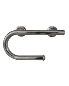 Barra de seguridad con portapapel cromo 8"