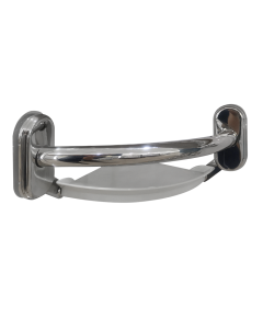 Barra de seguridad con estante cromo 9"