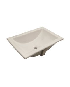 Lavabo Marcus Sobrecubierta Marfil con Rebosadero