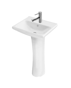 Paquete de Lavabo con Pedestal Talas y Monomando Spacio Cromo