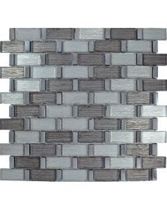 Malla Decorativa Marsella de Vidrio con Plating 30 x 30 cm Cenezzia