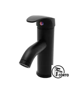 Monomando Corto para Lavabo Ecológico Dica Acero Inox