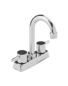 Mezcladora Ecológica Tipo Bar para Lavabo 4" Cuello Alto Baja Presión Cromo Dica