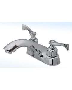 Mezcladora para Lavabo 4" con Manerales de Palanca Cromo Rugo