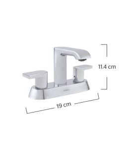 Mezcladora Lavabo 4" 12Cl Man Palanc Cromo URREA