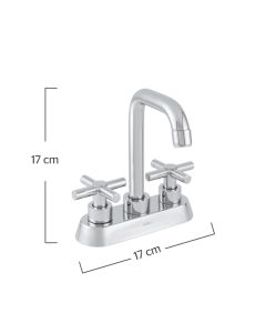 Mezcl de 4" para Lavabo con Man de Cruceta URREA