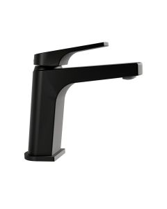 Monomando Quadratta para lavabo ébano sin contra