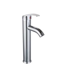 Monomando Alto para Lavabo Baja Presión Acero Inoxidable Cromo Dica
