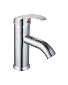 Monomando Corto para Lavabo Baja Presión Acero Inoxidable Cromo Dica