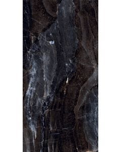 Piso Nerón Negro 60 x 120 cm Porcelánico Extra Brillante Rectificado Tendenzza - CAJA con 1.44 m²