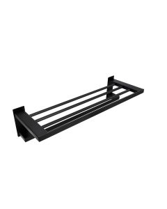 Repisa para Toallas Quadro 2 Acabado Negro Mate Urrea